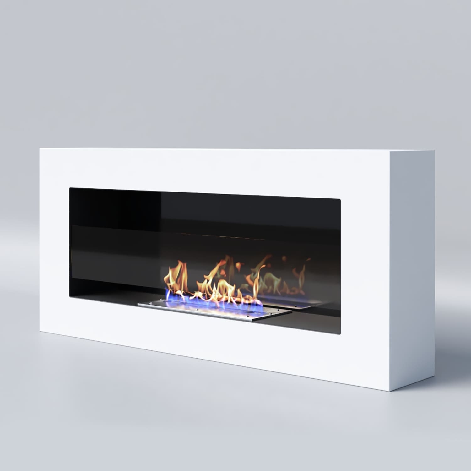 Биокамин "Русский огонь" Лайт Бланк 900N с декоративным стеклом (стемалитом) по цене 25 750 руб.