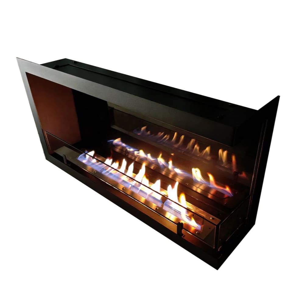 Биокамин "Русский огонь" Честер 1000 угловой правый с декоративным стеклом (стемалитом) по цене 40 050 руб.