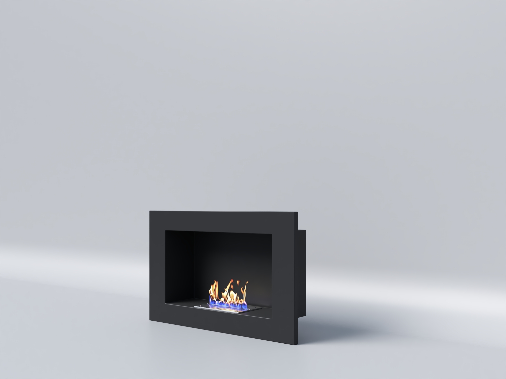 Биокамин "Русский огонь" Лайт 1200V встраиваемый с декоративным стеклом (стемалитом) по цене 28 650 руб.