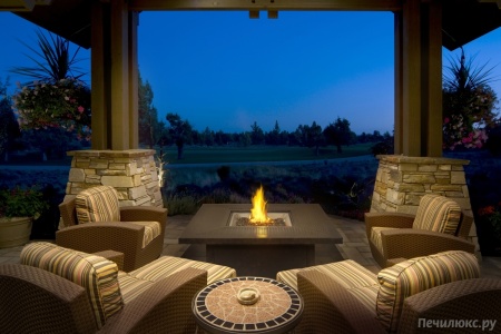 Стол-камин газовый NapoLEOn Victorian 107х107 см