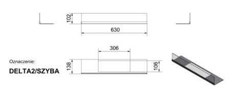 Стекло декоративное для биокамина DELTA 2 по цене €114