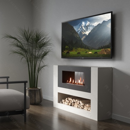 Тумба LUXFIRE с биокамином "Лукоморье" 1200 (белая) Тумба LUXFIRE с биокамином "Лукоморье" 1200 (белая) по цене 81 438 руб.