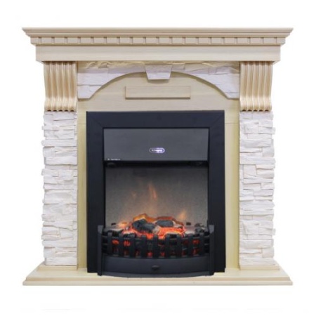 Dublin арочный сланец крем (слоновая кость)+Lydon Black